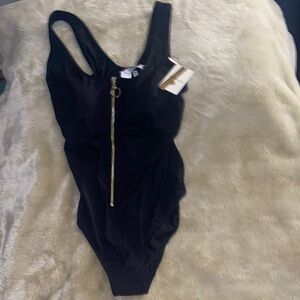 Elegant Black One-Piece Swimsuit
